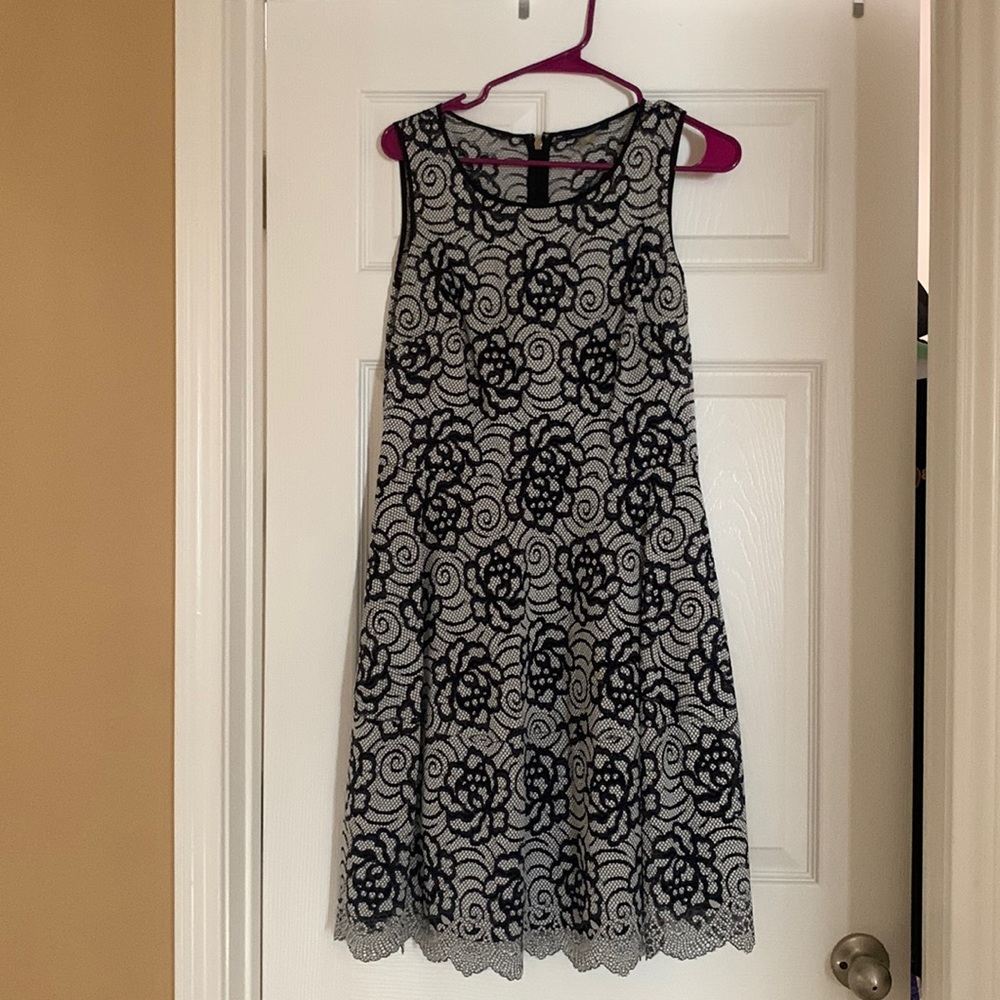 Blue lace dress